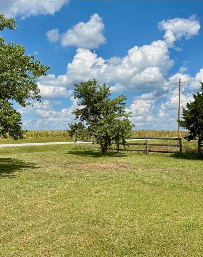 Tree trimming work on a Wichita property